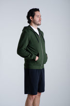 Sudadera Con cierre y gorro Verde