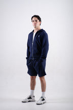 Sudadera Con cierre y gorro Azul marino