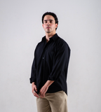 Camisa Manga larga Básica Negro