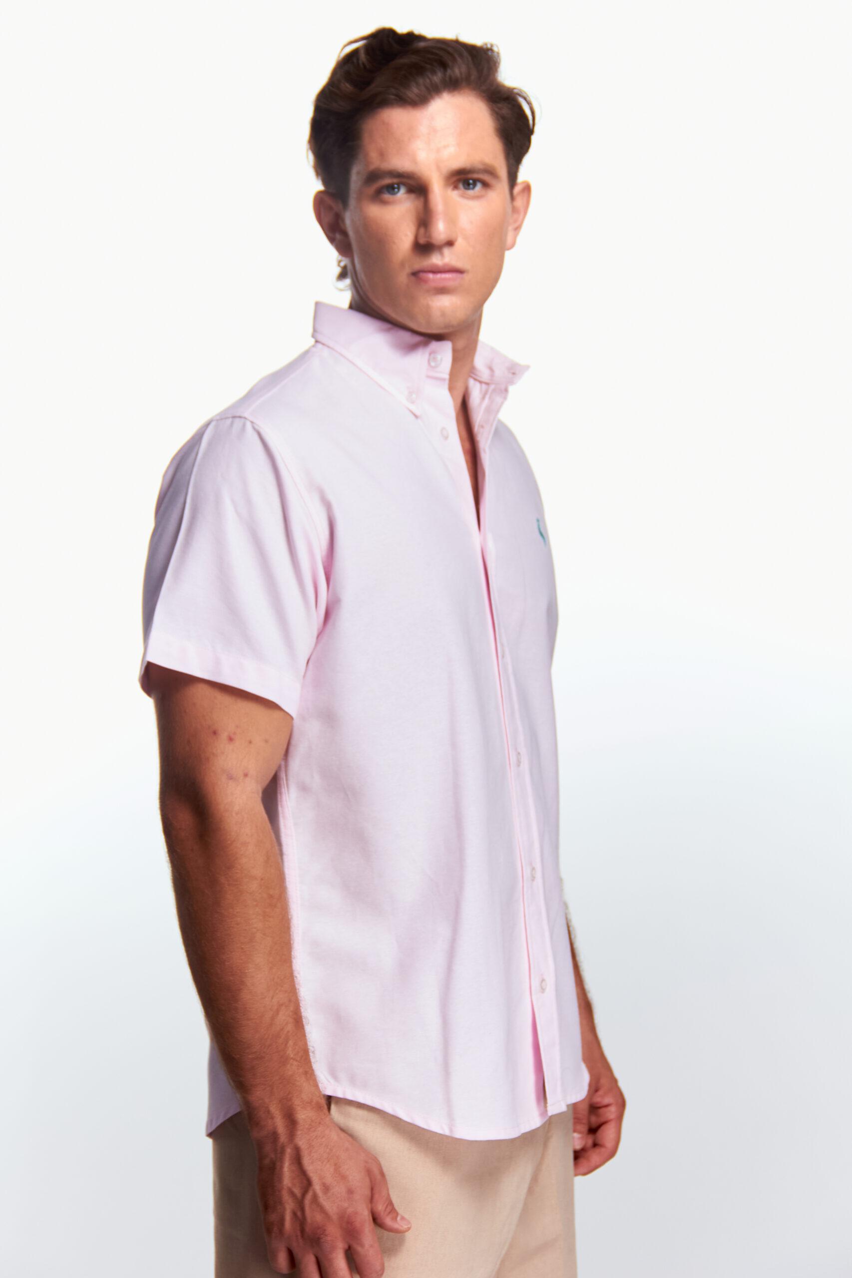 Camisa Básica Manga corta Rosa