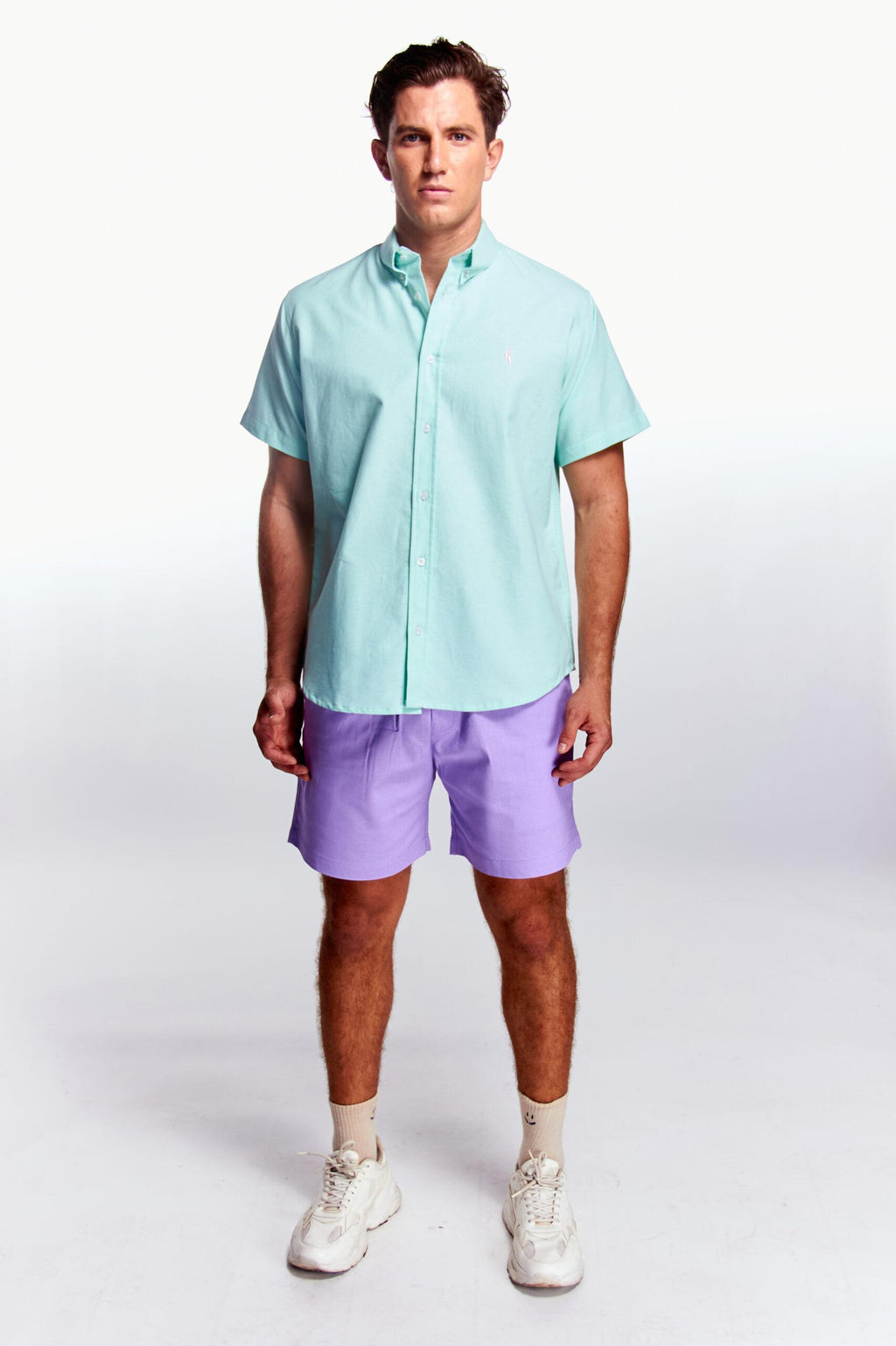 Camisa Básica Manga corta Aqua