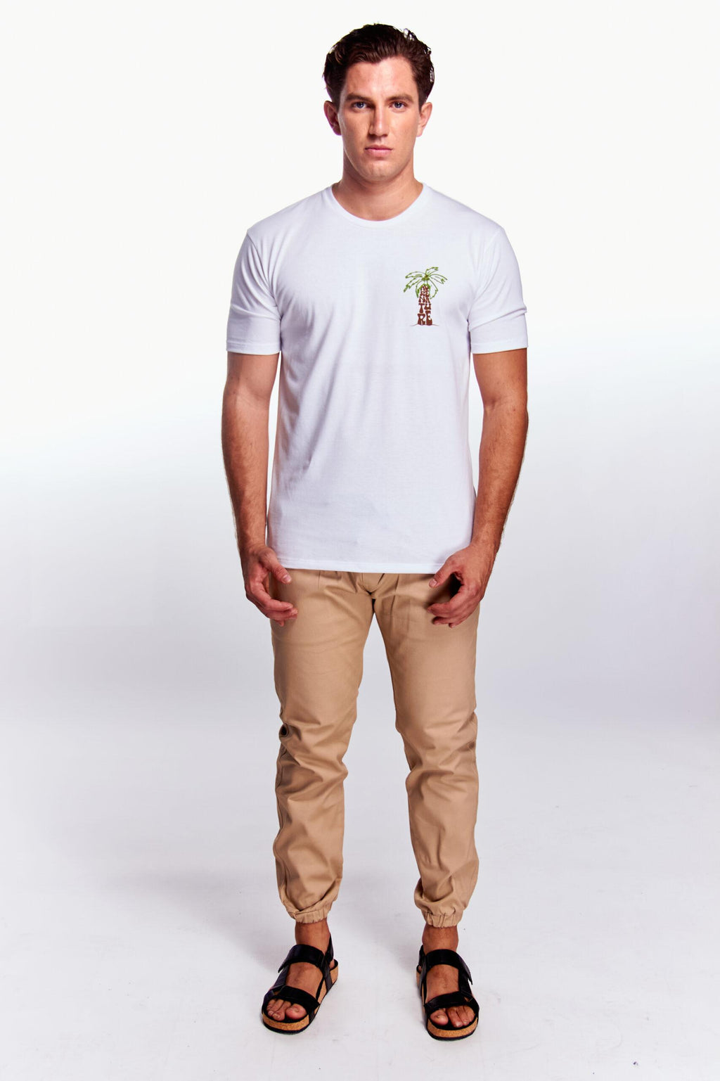 Playera Básica Cuello redondo Serigrafía palma