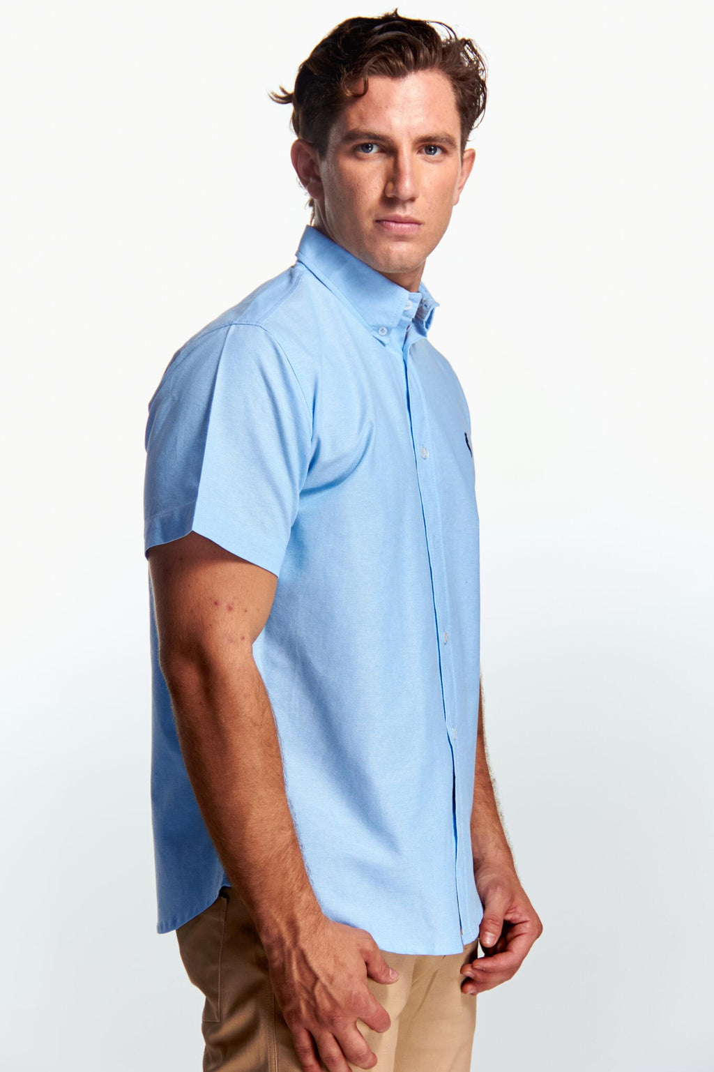 Camisa Básica Manga corta Azul cielo