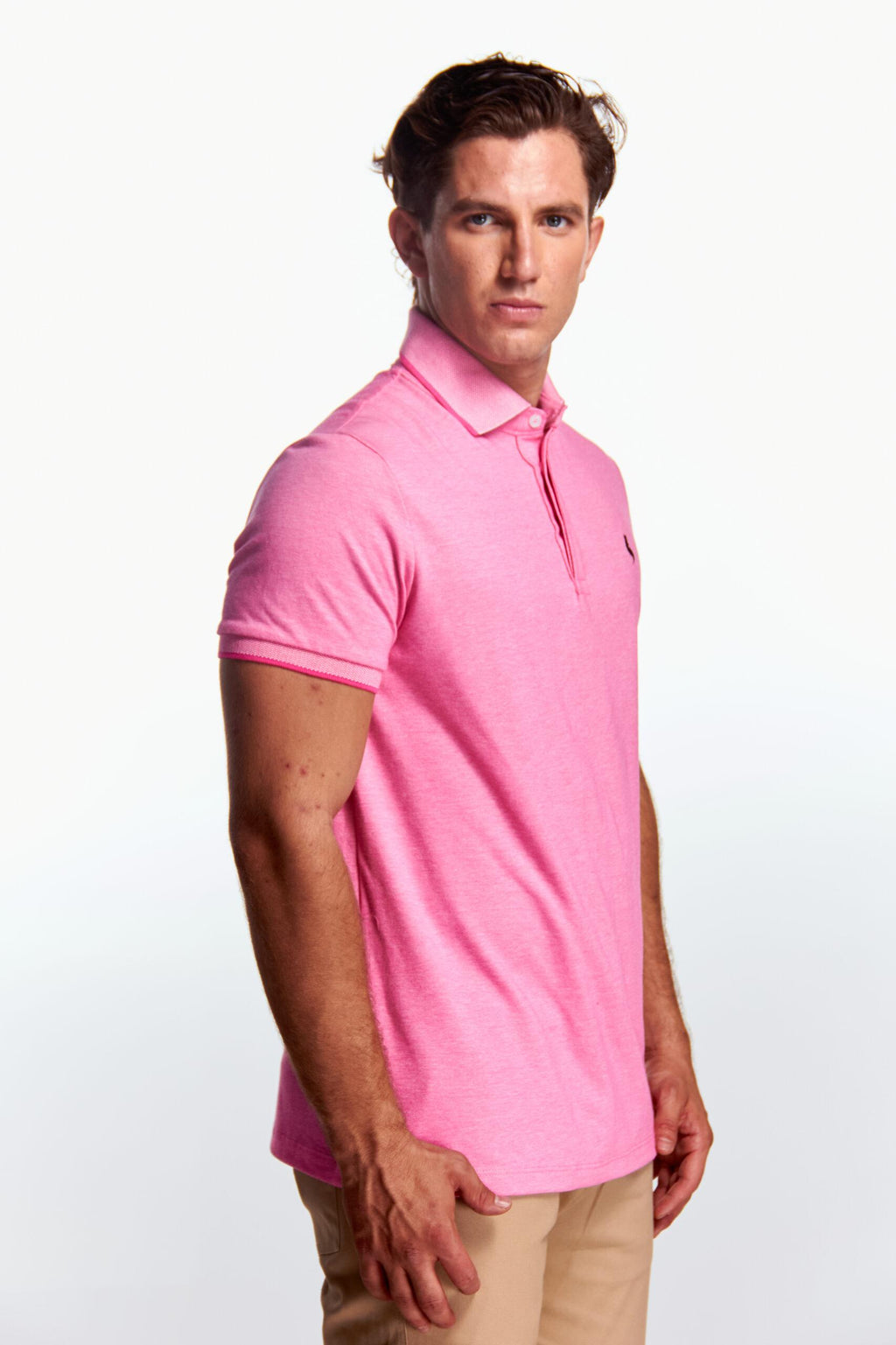 Playera Polo Manga corta Rosa