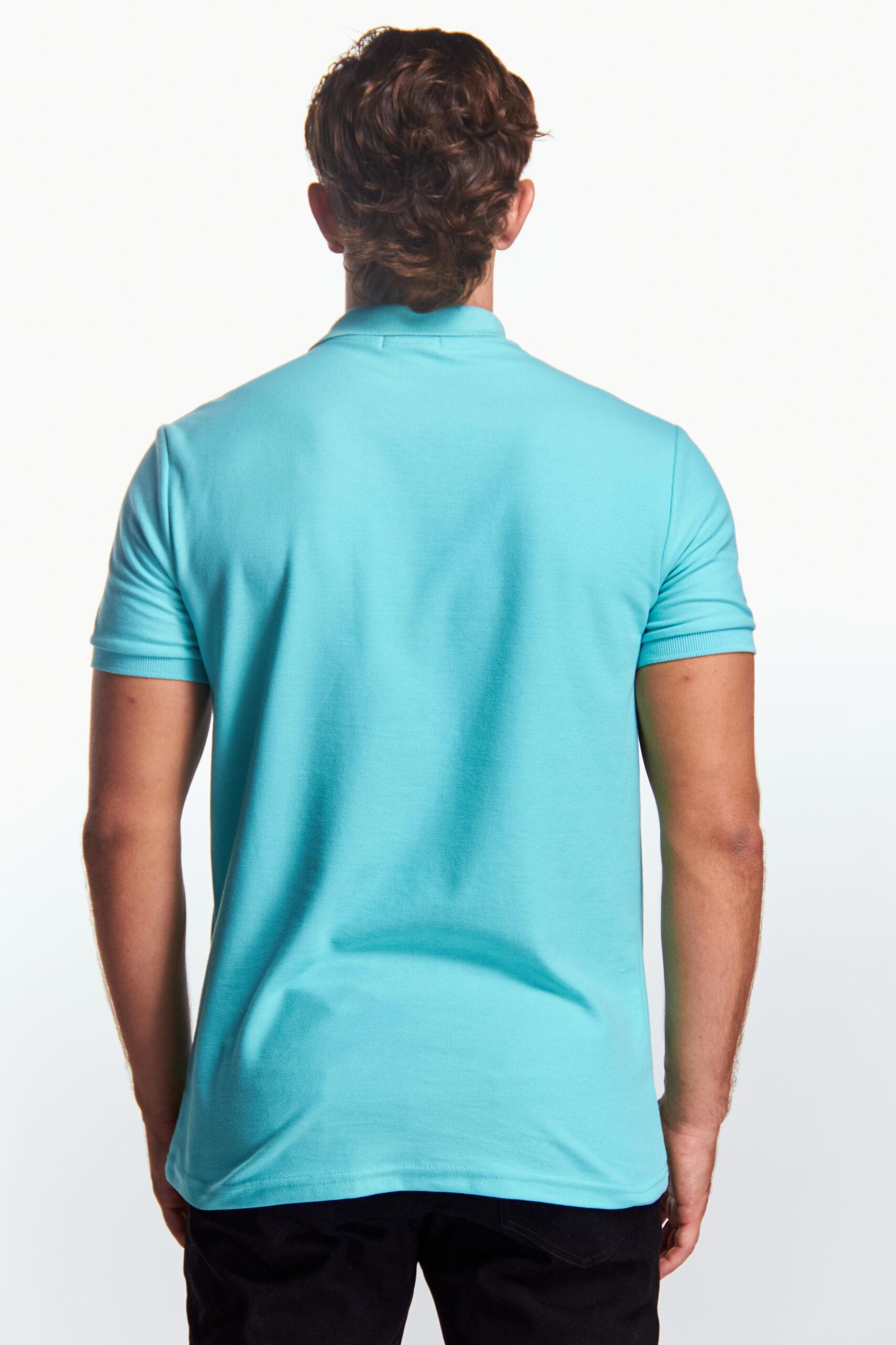 Playera Polo Clasica Manga corta Aqua
