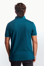 Playera Polo Manga corta Verde esmeralda