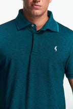 Playera Polo Manga corta Verde esmeralda