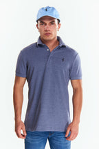Playera Polo Manga corta Azul marino mezclilla