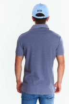 Playera Polo Manga corta Azul marino mezclilla