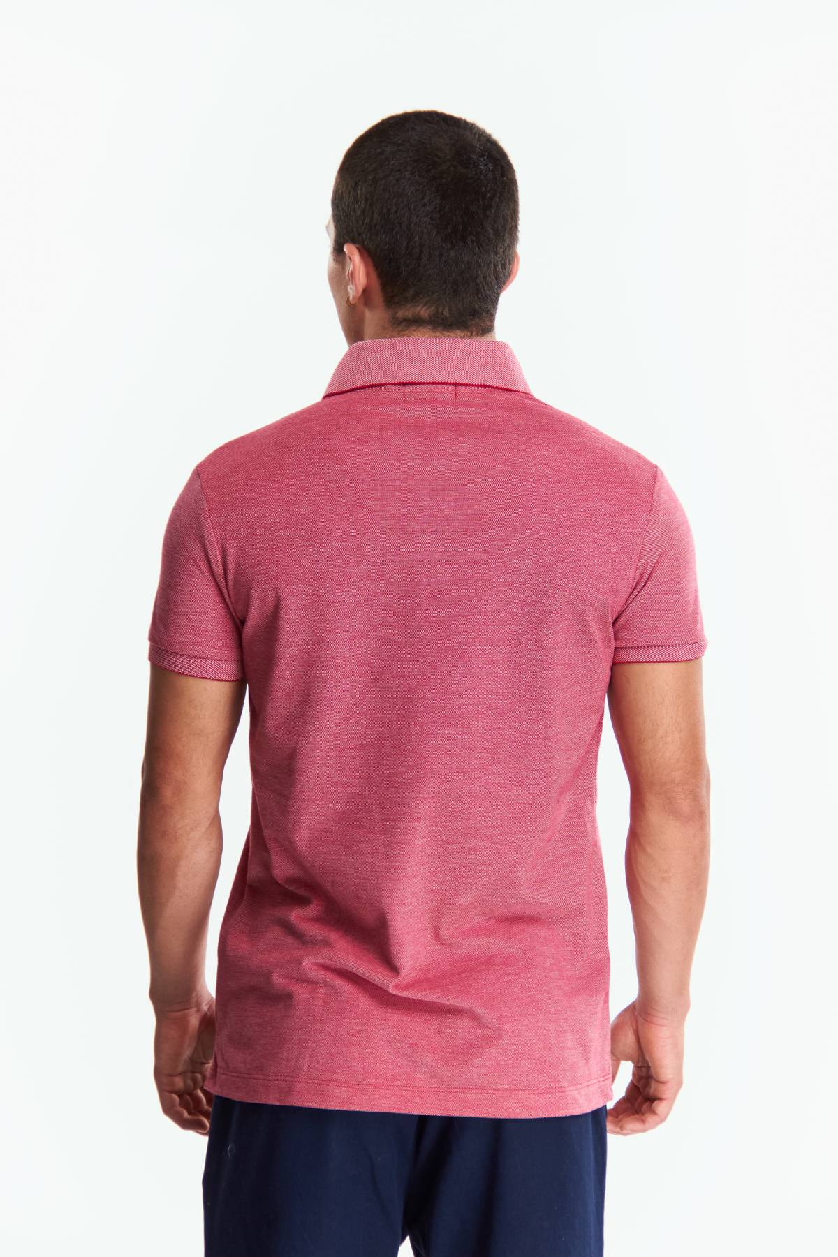 Playera Polo Manga corta Rojo Jaspe