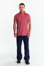 Playera Polo Manga corta Rojo Jaspe
