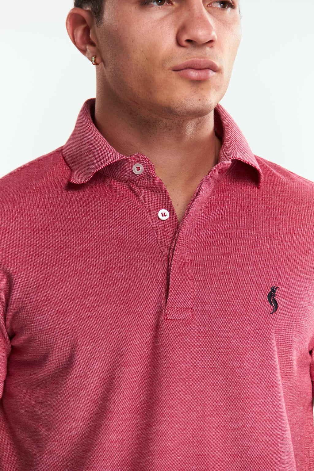 Playera Polo Manga corta Rojo Jaspe