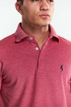 Playera Polo Manga corta Rojo Jaspe