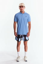 Playera Polo Clasica Slim Fit Manga corta Azul cielo