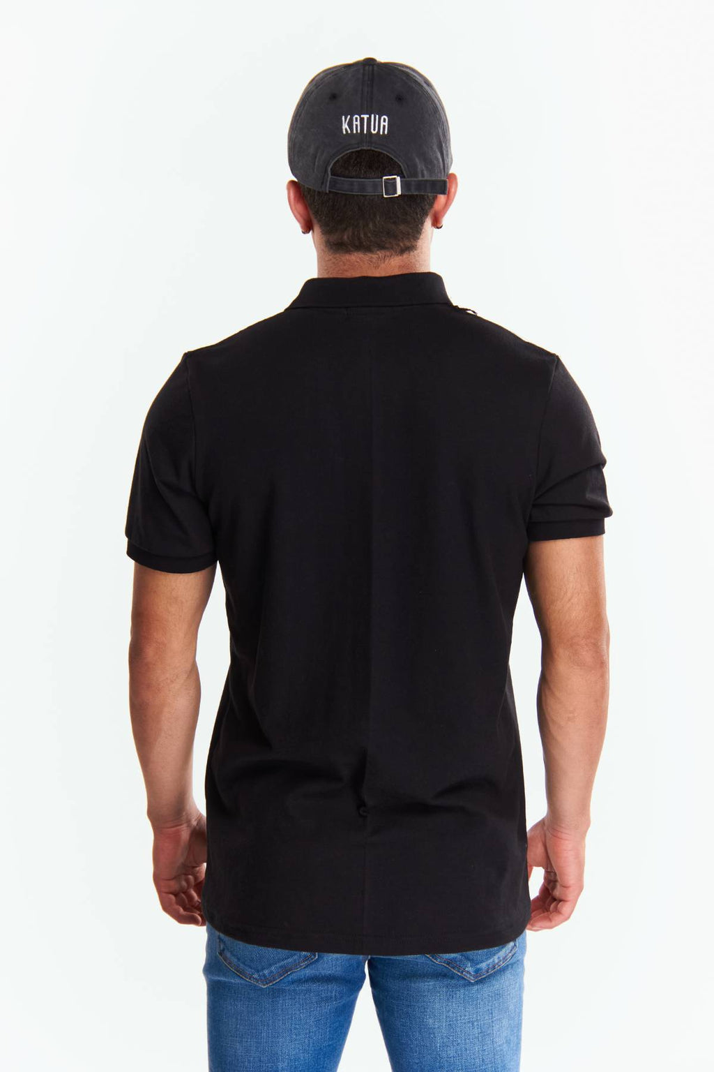 Playera Polo Clasica Slim Fit Manga corta Negro