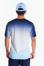 Playera Cuello redondo Degradado Azul marino