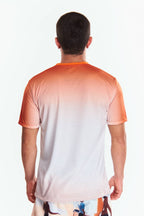 Playera Cuello redondo Degradado Naranja