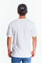 Playera Cuello V Básica Blanca