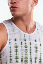 Playera Tank top Diseño tie dye Verde